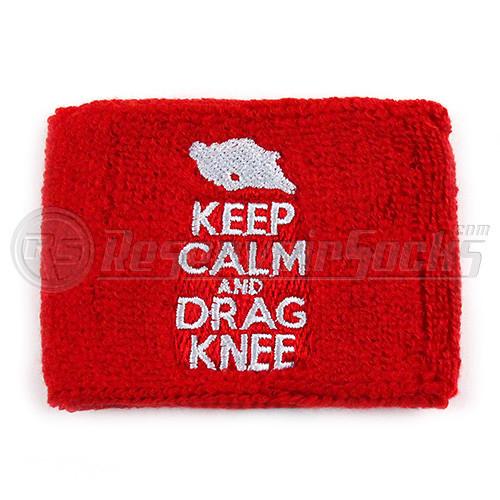 Keep Calm And Drag Knee Brake Reservoir Covers